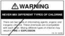 Chlorine cylinder label